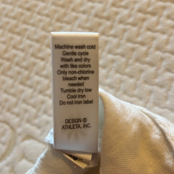 Athleta white linen pants. Size 2P. NWT - Picture 6 of 9